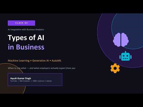 ML, Gen AI & AutoML — What's the Difference & When to Use What | Class 2