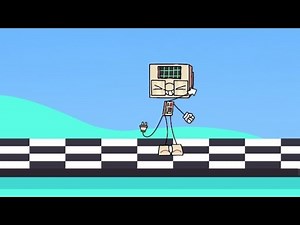 1 minute of Colin the computer digital dancing // Dont hug me im scared animation