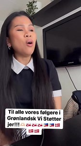 En lille sang til alle vores Grønlandsk følgere!vi er her til støtte jer!❤️🇩🇰🇩🇰🇬🇱🇬🇱🇬🇱🇬🇱grønland #støtteGrønland | Riisfeldt Familien'Liv in Denmark
