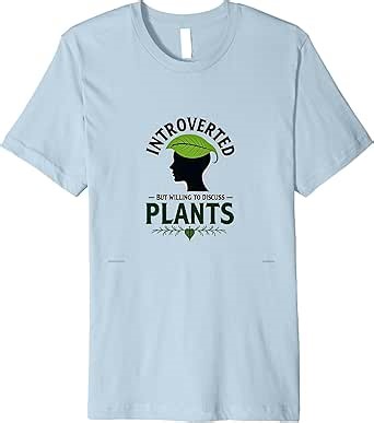 Amazon.com: Introverted But Willing to Discuss Plants Funny Gardener Premium Tri-blend T-Shirt : 服裝，鞋子和珠寶