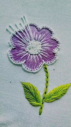 Beautiful hand Embroidery Model #designs #reels #new #floral #diy #handmade #trendingreels #shorts #work #love #stitch #trending #needlework #embroidery #flowers | Embroidery Creation