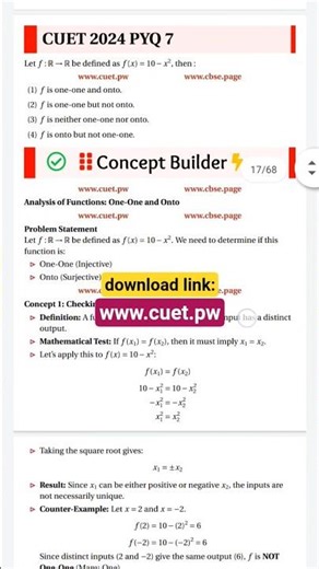 Relation and Functions CUET #class12 #cuet2026 #cuetmaths