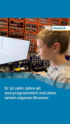 🤖💡 Junge Tüftler: Oskar programmiert einen Browser, Emil baut einen Roboter – im Rostocker MikroMint-Labor entstehen Ideen für die Welt von morgen. 🧠🚀 Kinder tüfteln, programmieren und bereiten sich auf Wettbewerbe wie den RoboCup Junior vor – mit jeder Menge Neugier, Kreativität und Teamgeist. 👉 Mehr Eindrücke aus dem Labor und alle Hintergründe gibt’s im ausführlichen Artikel unter: https://www.nordkurier.de/regional/rostock/zehnjaehrige-tueftler-oskar-junge-tueftler-oskar-programmiert-ei