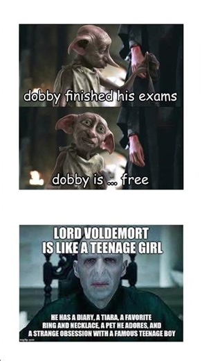 Harry Potter meme world-Dobby Is Finally Free After Exams 😂 | #memes #shorts #harrypotter