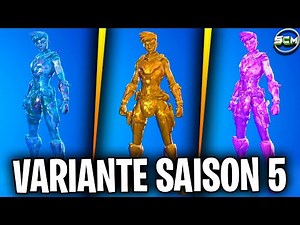 TOUS LES NIVEAUX DES VARIANTE SAISON 5 FORTNITE, COMMENT DÉBLOQUER TOUS LES STYLE DES SKIN SAISON 5