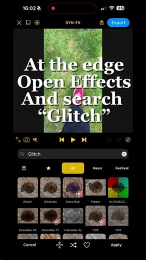 How to make the teleport glitch effect using Syn-FX 💥 #videoeffects #editingtips #glitchtutorial