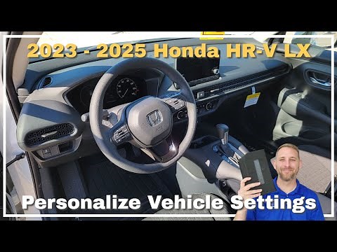 2023 - 2025 Honda HR-V LX Vehicle Settings (2024)
