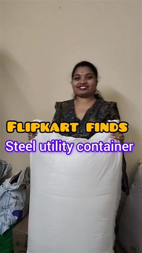 sindhuja on Instagram: "Steel utility container, comment link #flipkart #storage #fyp #viral #trending"