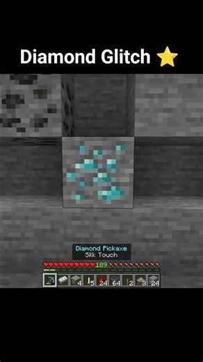 New Diamond Glitch Moment in Minecraft Part 1