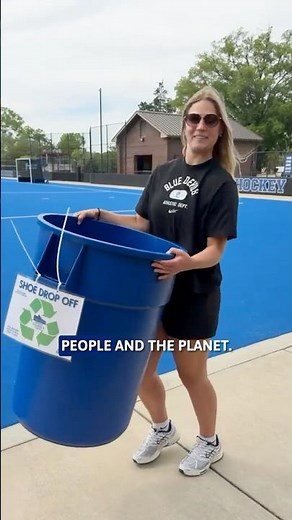 Duke volleyball player donates old sports gear to the community