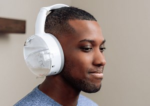 These weird headphones are for cleaning out ear wax