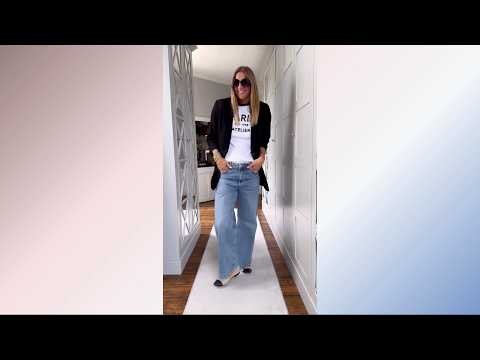 5 Elegant Ways To Style Wide Leg Jeans This Season #outfitideas #denimstyle #casualwear #fallfashion