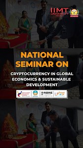 💰🌍 Crypto & Sustainability – The Future of Global Economics! 🚀✨ IIMT University hosted a National Seminar on Cryptocurrency 🪙, exploring its impact on global economics and sustainable development. Industry experts, academicians, and students dived deep into the future of digital assets and financial inclusion. 🔥 📢 Key Takeaways: ✅ The role of blockchain in sustainable growth ✅ Cryptocurrency regulations & future trends ✅ Financial inclusion through digital assets 🔗 Stay ahead in the digit