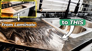 If you have ugly laminate countertops that you want to replace, watch this video!!👀 This countertop upgrade was done by a first-timer, and the results are surprising! Follow along as Luc walks us through how he pulled it off with Stone Coat Epoxy. #stonecoatcountertops #kitchendesign #diy #remodeling #epoxy | Stonecoatcountertops.com