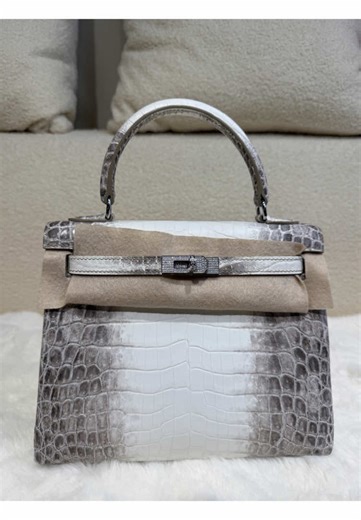 The king of bags. kelly 25 Himalaya, Matte finish with Diamond hardware. It’s a masterpiece. Rate this bag from 1 to 10! #Himalayan #kelly25 #diamondbag #luxury #dreambag