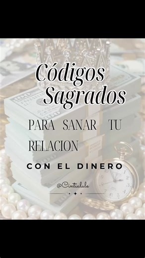 ✨ ¿Y si sanar tu relación con el dinero fuera fácil? No sabes por dónde empezar? Corazón te reto hacerlos una semana TODOS y empieza y Activa estos Códigos Sagrados para abrir caminos, liberar escasez, conectar con el dinero y vibrar en coherencia. 💸 Repite cada código 45 veces con intención. Hazlo como un juego… y observa la magia. 💚 Guarda este video 🔁 Compártelo con quien lo necesite 💬 Cuéntame: ¿Qué cambiaría en tu vida si el dinero ya no fuera un problema? 🌟 ¿Y si vivir bonito fuera tu