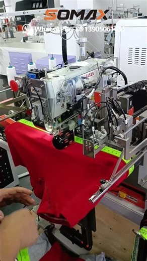 Auto boxer elastic attaching machine#boxer #elastic #underwear #machine #sewing