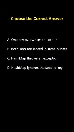 Java Quiz Day 22 | HashMap Collision Explained | Java Interview Shorts #drillcoding