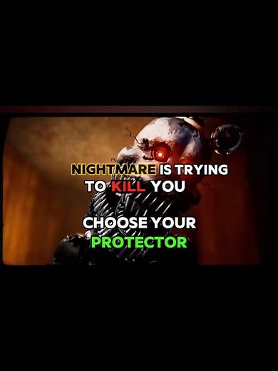 CHOOSE YOUR PROTECTER #fnaf #fypシ #actingchallenge #ytshorts #fivenightsatfreddys #videogame