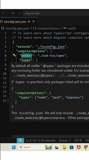 Why Angular Uses tsconfig.spec.json?