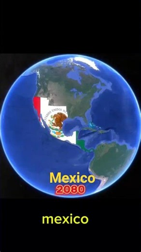 Evolution of Mexico in 300 years# map#history