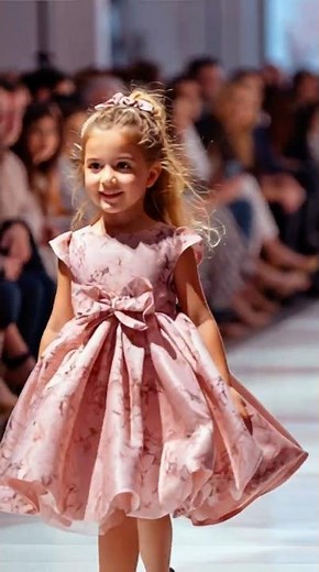 Beautiful Little Girl Catwalk | Cinematic Kids Fashion Walk
