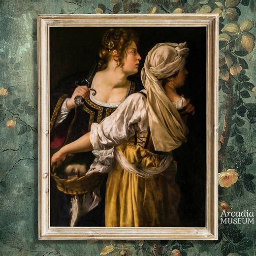 Judith and Her Maidservant, Artemisia Gentileschi Poster, Baroque Painting, Feminist Print, Renaissance Art, Slaying Holofernes - Etsy
