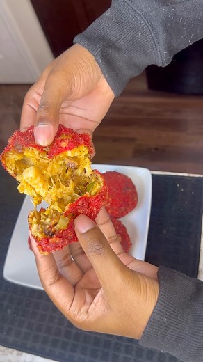 Flamin Hot Boudin Balls(Cajun Seafood,Sausage,Rice)✅#seafood #sausage #boudin #hot #rightideawrongchef | Creative Story