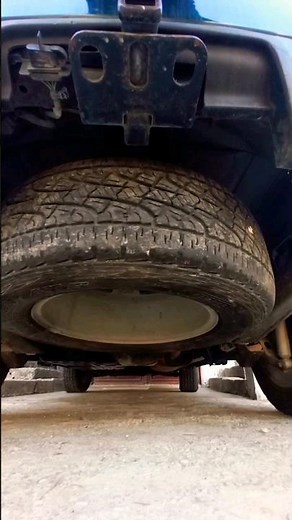 Spare tire under trunk removal