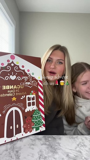 open a makeup advent calendar with us! 🎅🎄💄(days: 1-15!)#vlogmas #adventcalendar #makeup #fyp #foryou