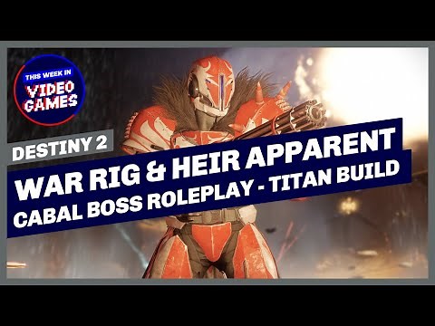 Destiny 2 - Actium War Rig Titan PVE Build with Heir Apparent (Become a Cabal RAID BOSS)