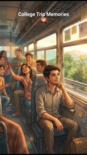 “College Trip Memories” 🌄 #ghibli #animation #yt #shorts