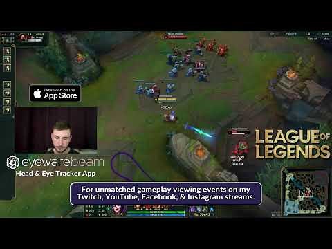 Play League of Legends With An Eye Tracker To Get Better| Gaze Bubble Overlay Shows Where You Look!