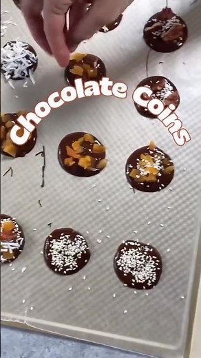 Easy chocolate coins- you can make your own Valentines chocolates!