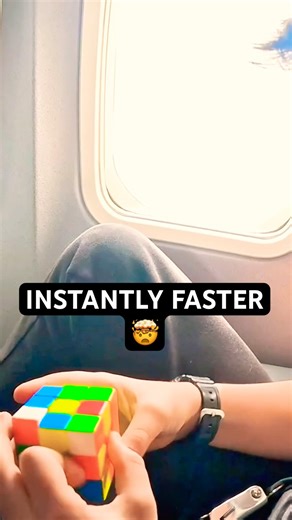 Cube Solved FASTER With Science🤯! #jperm #puzzle #speed #instant #rubik #rubix