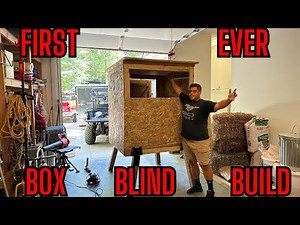 Homemade Hunting Blind/FIRST EVER BOX BLIND BUILD