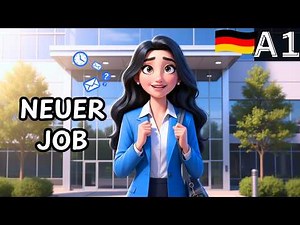 Easy German Story A1 – My First Day at Work | Slow German for Beginners