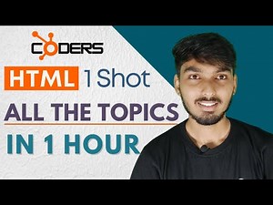 HTML 1 Shot Video [ In 1 Hour ] || Notes in Description || Web Development Essentials || Coders Hub