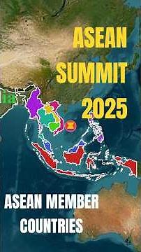 ASEAN Summit 2025 | ASEAN Countries on Map #asean #map #upsc #geography #geo #mynmar #aseanmatters
