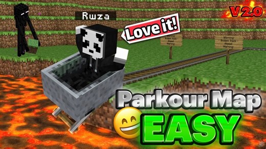 Parkour Map [ EASY ] V2.0 Minecraft Map
