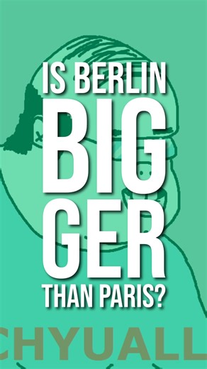 Kind of yes, kind of no 🇫🇷 What Germany considers Berlin is indeed bigger than what France considers Paris 🏙️ But if you include the urban area as a whole 📐 Paris covers a larger area 👥 and Paris has 3x the population 🧐 So it’s really just a matter of perspective 💬 What do you think? Image Rights Die Erweiterung Berlins durch das Groß-Berlin-Gesetz von 1920 (Karte).png, Maximilian Dörrbecker (Chumwa), CC BY-SA 3.0, via Wikimedia Commons Paris arr jms.gif, ThePromenader at English Wikipedi