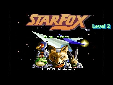Star Fox, SNES, Level 2, Playthrough.