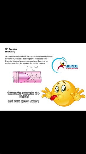 Questãozinha vazada ENEM 2026 feita pra subir a média. #studytok #fyp #enem #concurso #questao