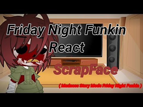 Friday Night Funkin React ScrapFace || (Friday Night Madness Combat) || ( Special Halloween )