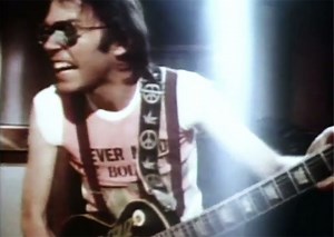 Neil Young and Devo's deeply weird early version of "Hey Hey, My My (Into the Black)"