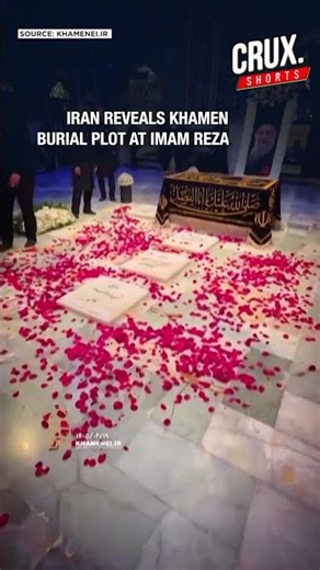 Iran Shows Burial Plot of Late Khamenei in Imam Reza Shrine After Funeral