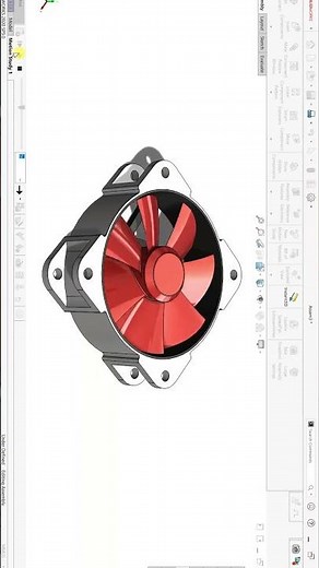 Cooling Fan Design #design #solidworks3d #solidworks #solidworkstutorial #drawing #cad #engineering