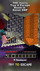 Vzerix Gets Trapped With An Escape Room On Donut SMP #minecraft #donutsmp