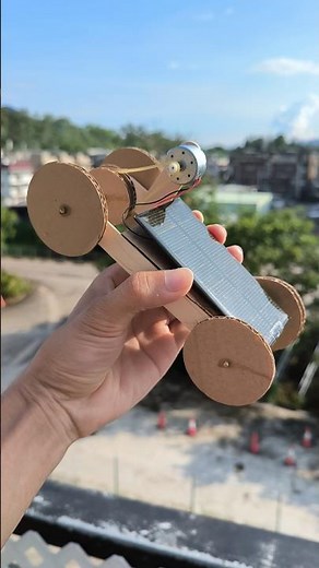 Build a Solar Powered Toy Car | DIY Solar Car #shorts #stem