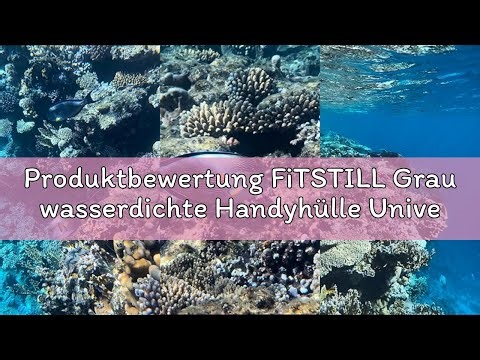 Produktbewertung FiTSTILL Grau wasserdichte Handyhülle Universal Tauchen Fall 15m Unterwasser-Telefo